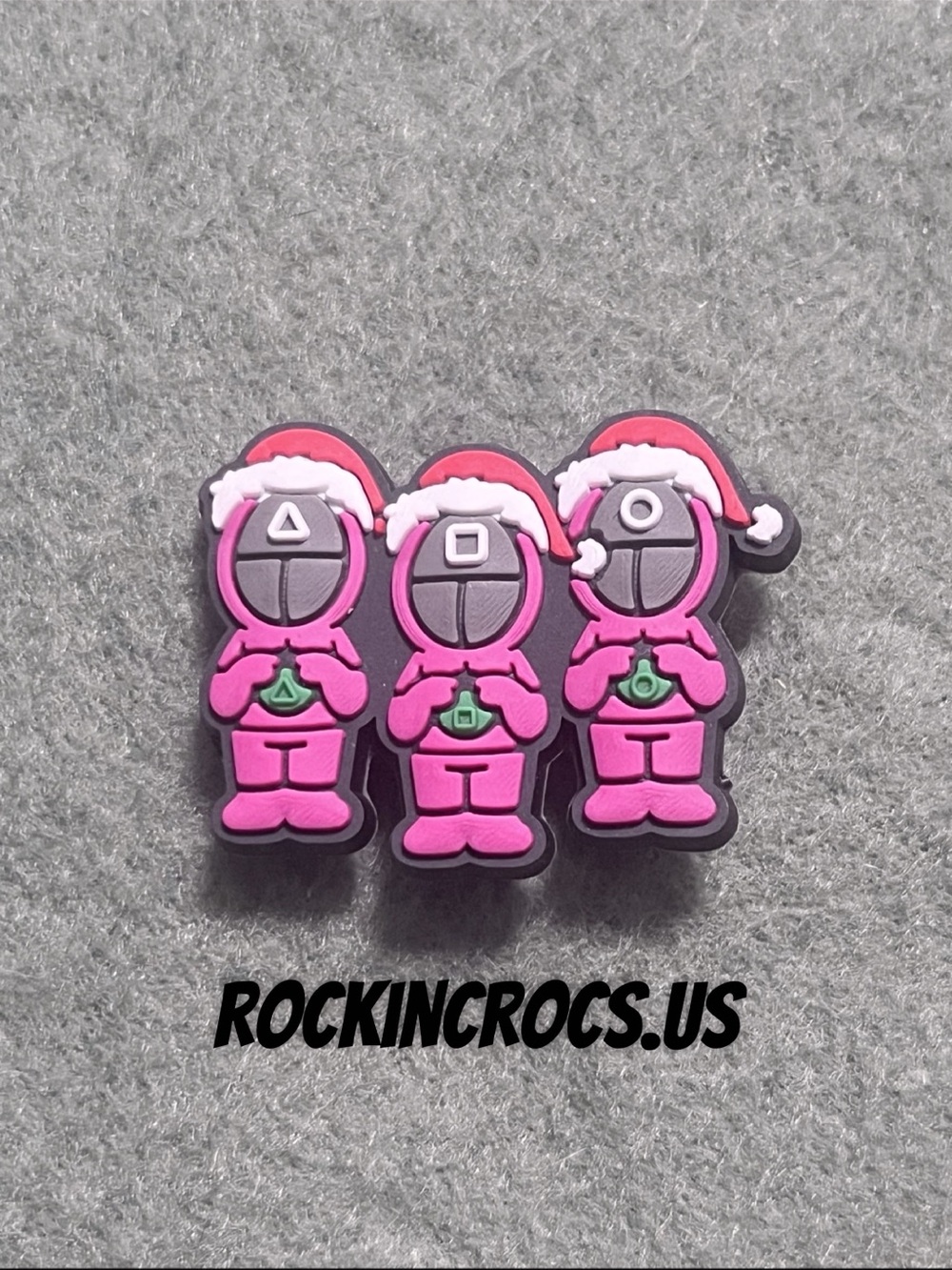 Merry Squidmas Croc Charm